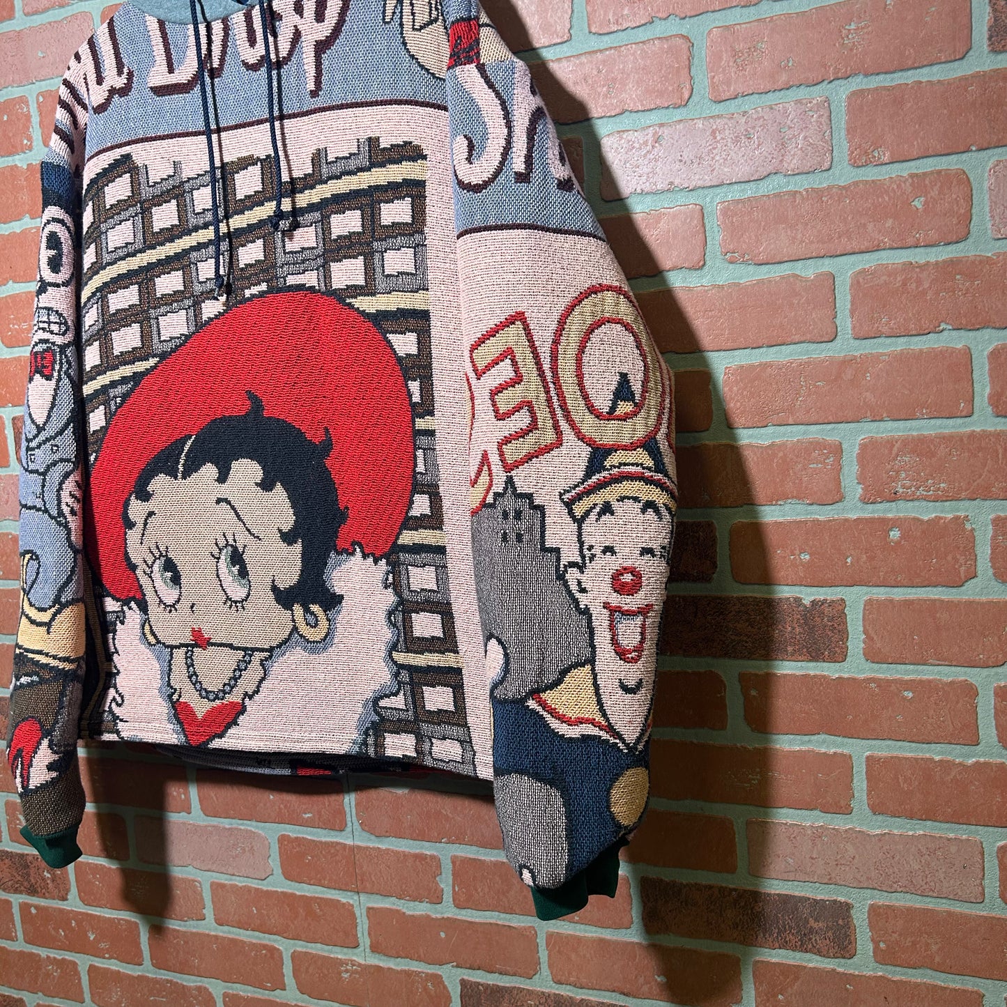 Trevs1of1 Custom 1990's Betty Boop Shop Till You Drop Multi-Color Double Hoodie