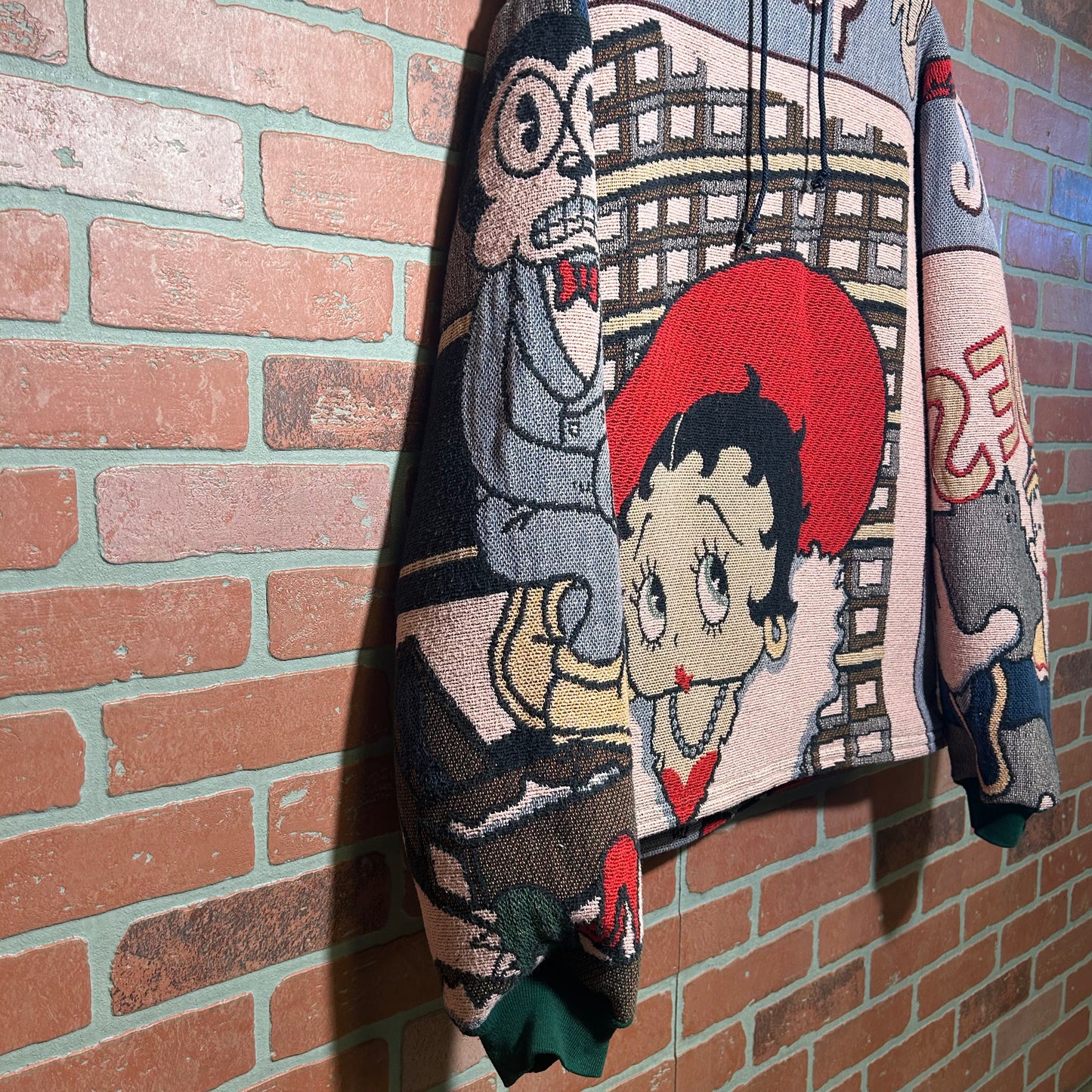 Trevs1of1 Custom 1990's Betty Boop Shop Till You Drop Multi-Color Double Hoodie