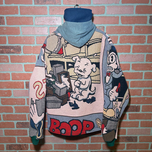 Trevs1of1 Custom 1990's Betty Boop Shop Till You Drop Multi-Color Double Hoodie