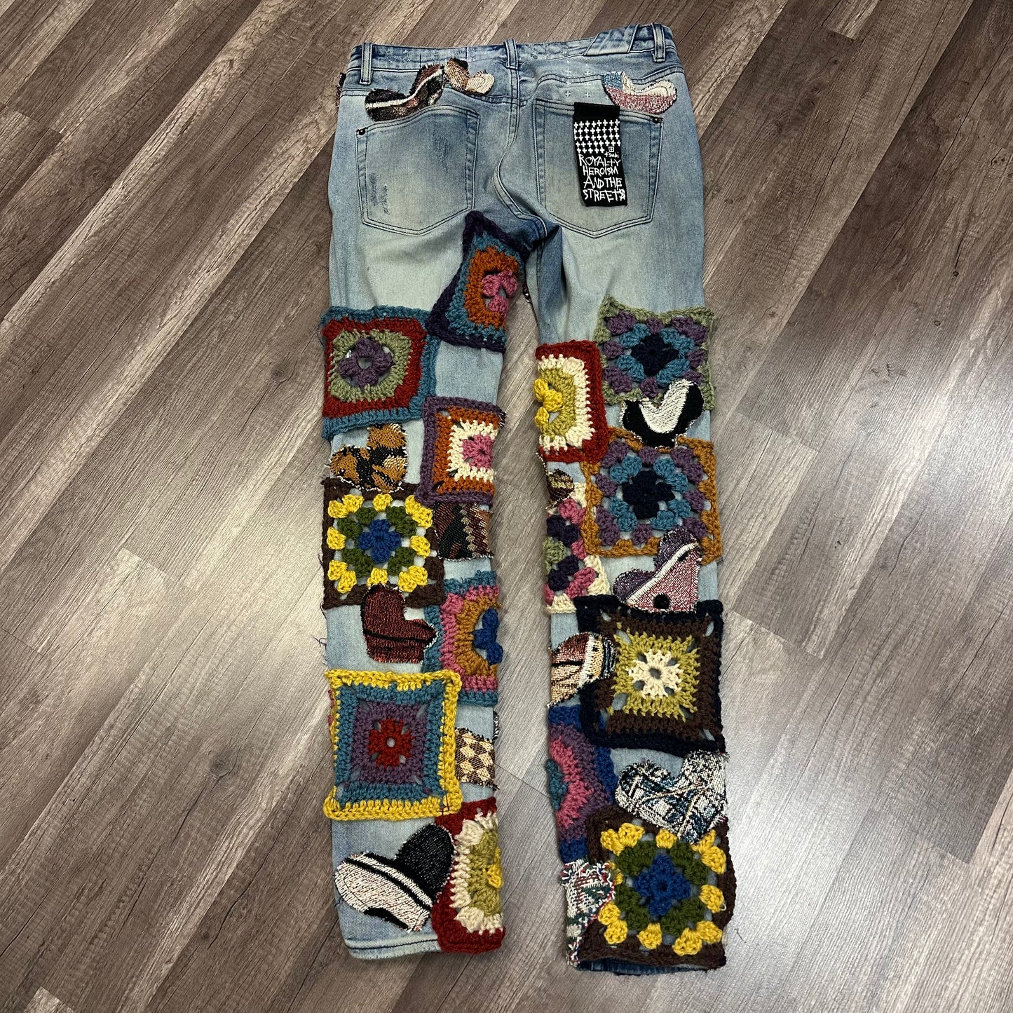 Trevs1of1 Crochet KSUBI Denim