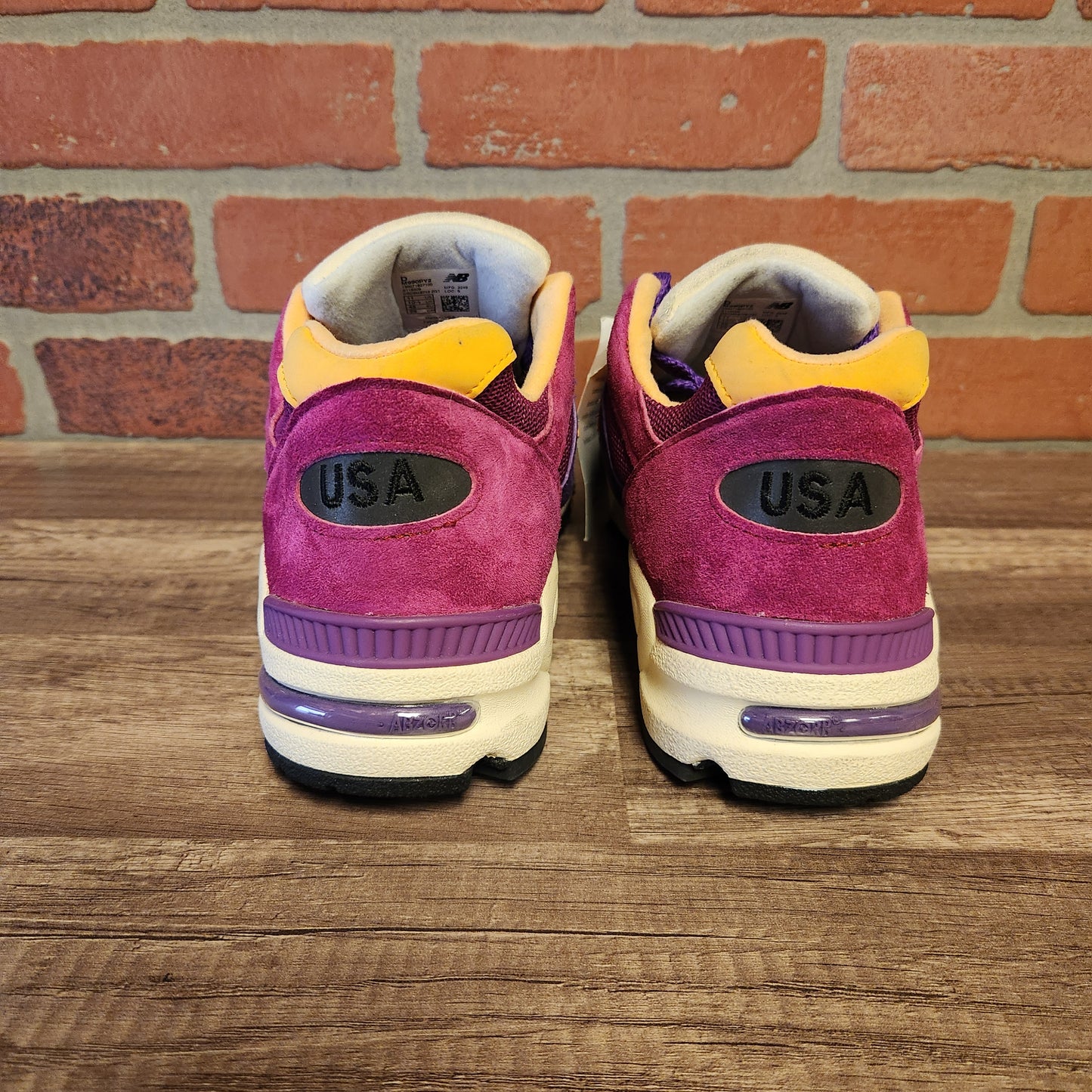 DS New Balance 990v2 Purple Yellow