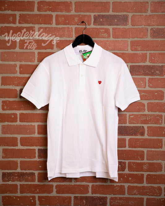 DS CDG Play Red Heart Polo Tee