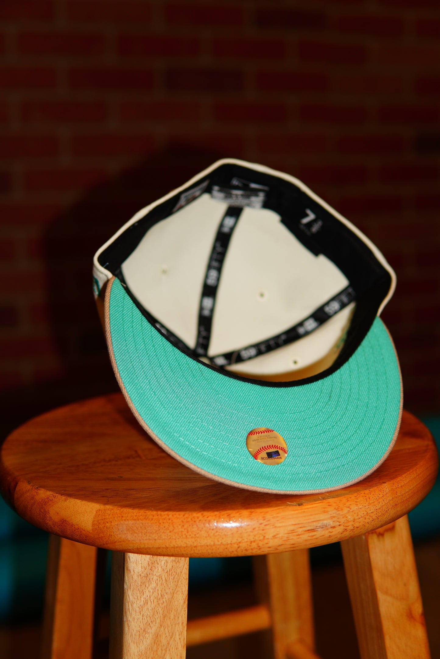 DS New Era MLB Seattle Mariners All-Star Game 2001 Patch Teal/White Fitted Hat