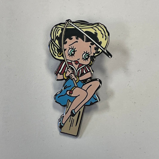 Vintage Betty Boop Fishing Pin