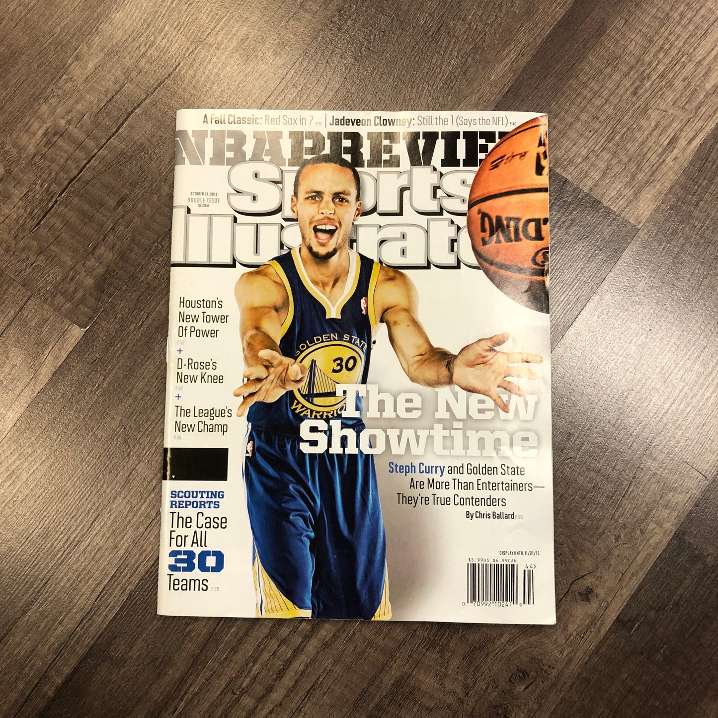 2013 Sports illustrated Steph Curry The New Showtime Magazine