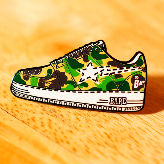 Pintrill X Bapesta Green Pin