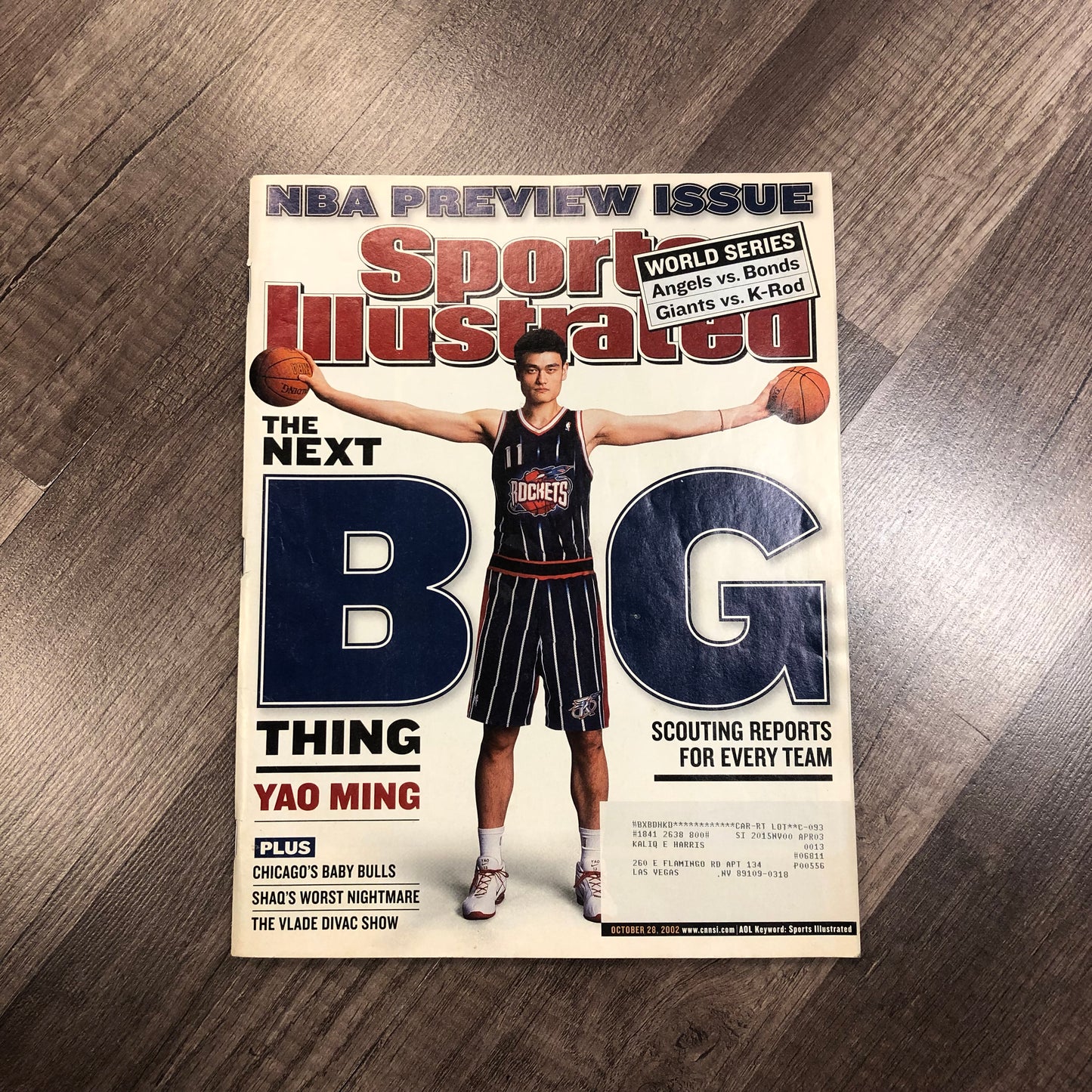 2002 Sports Illustrated Yao Ming The Next Big Thing Magazine