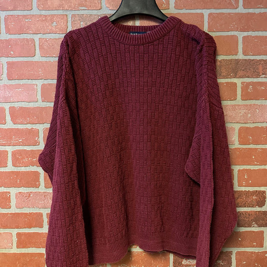 Van Heusen Maroon Knit Sweater (21)
