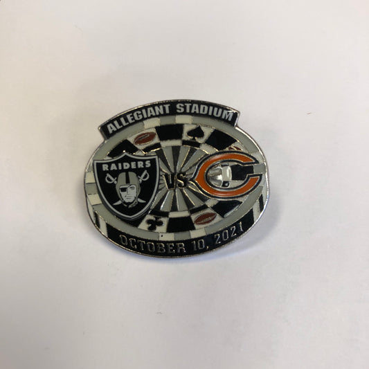 NFL Las Vegas Raiders 2021 Vs. Bears Pin