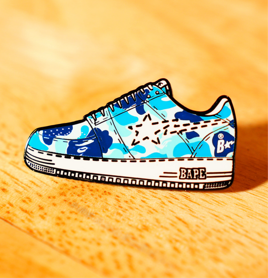 Pintrill X Bapesta Blue Pin