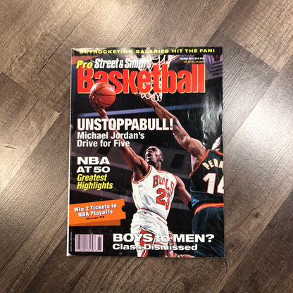 1997 Street & Smiths Pro Basketball MJ Unstoppable Magazine