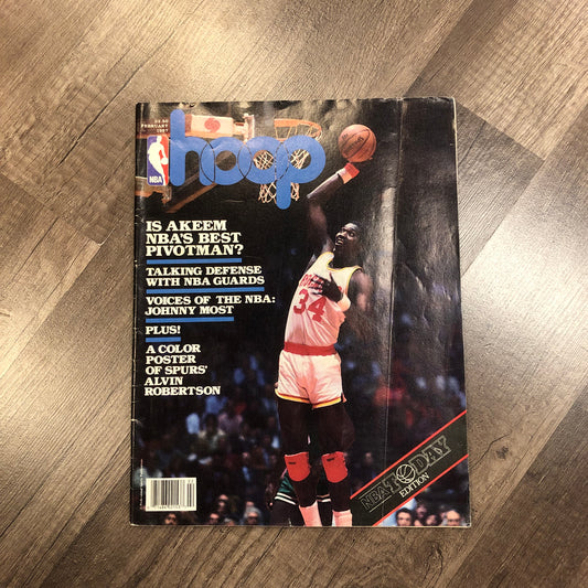 1987 Hoop Hakeem Olajuwon Magazine