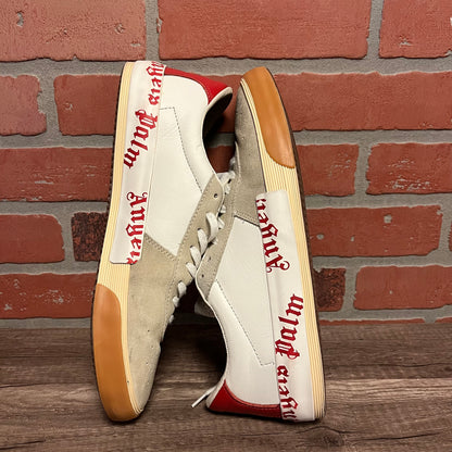 Palm Angels Vulcanized Suede White Red