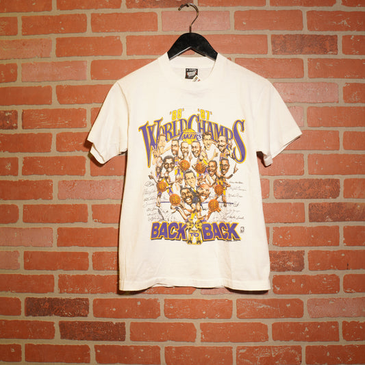 VTG NBA Los Angeles Lakers 1988 Back To Back Champions Tee