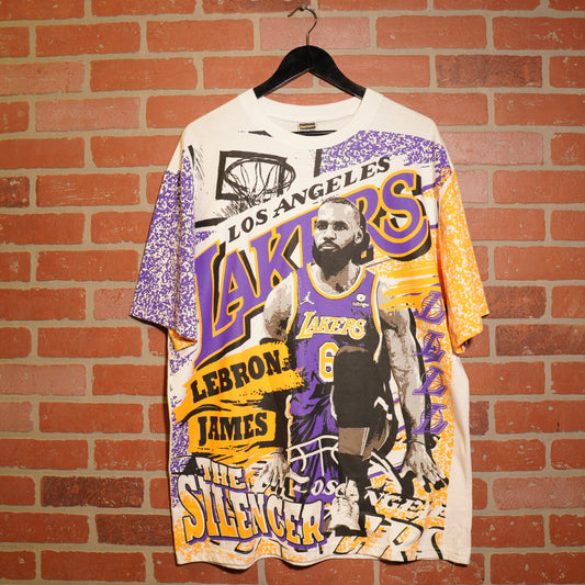 NBA Los Angeles Lakers Lebron James AOP Tee