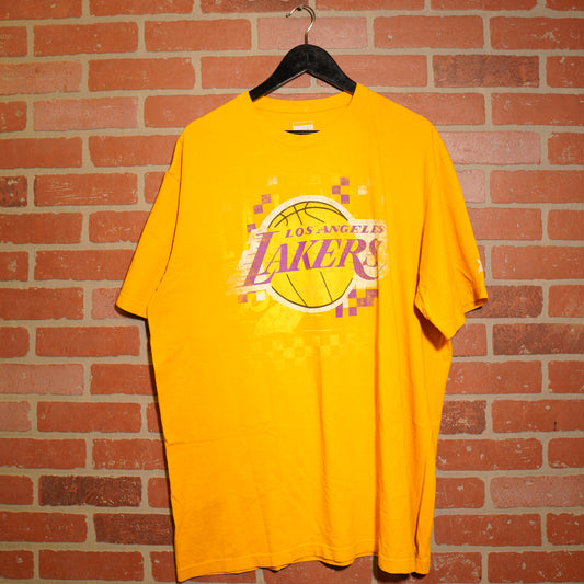 VTG NBA Los Angeles Lakers Yellow Logo Tee