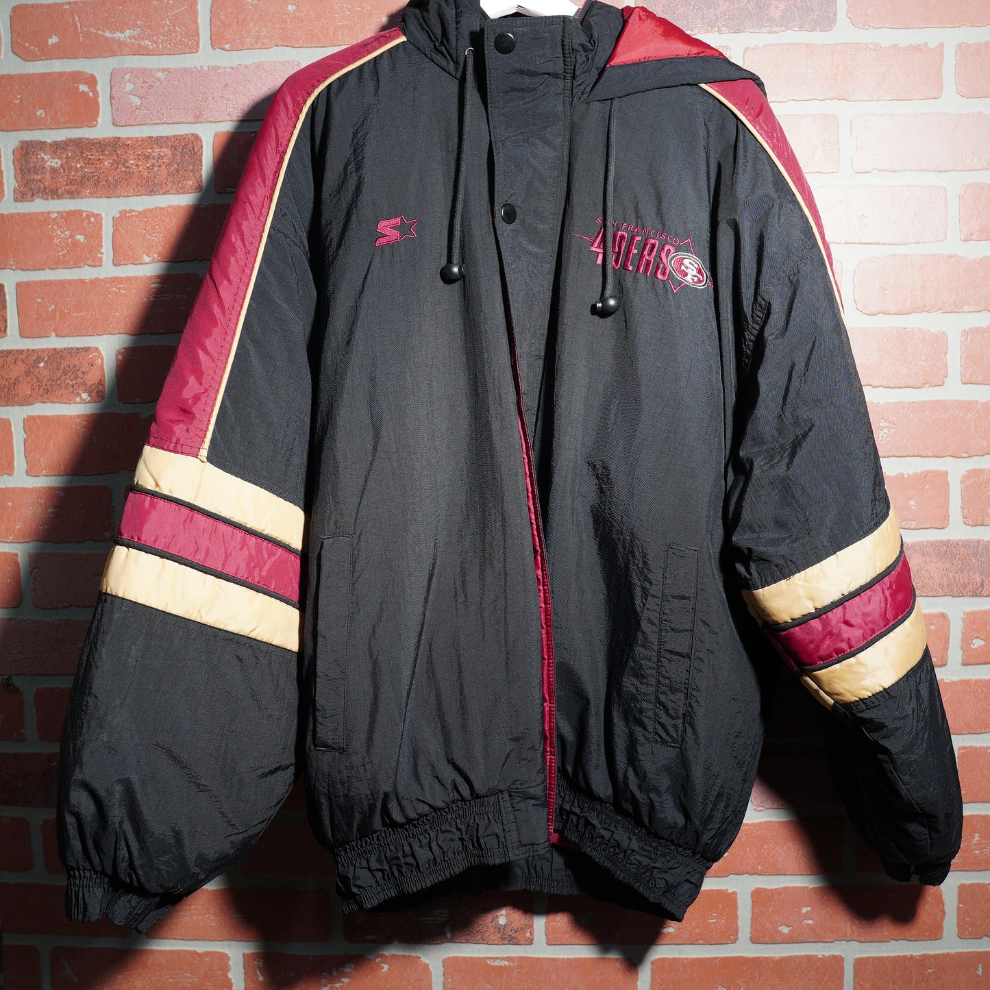 VTG 90's Starter NFL San Francisco 49ers Zip-Up Puffer Jacket Yesterday's Fits