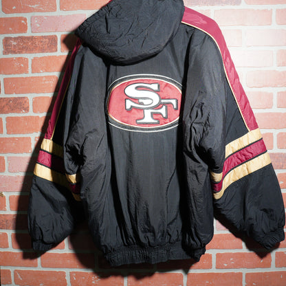 VTG 90's Starter NFL San Francisco 49ers Zip-Up Puffer Jacket Yesterday's Fits