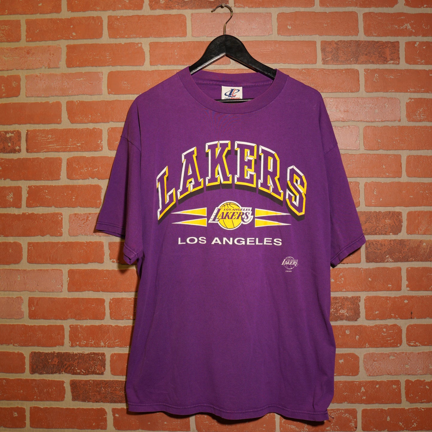VTG NBA Los Angeles Lakers Purple Arch Logo Tee