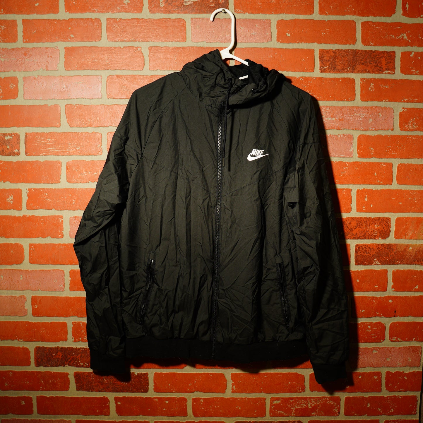 Nike Black Zip-Up Windbreaker Jacket