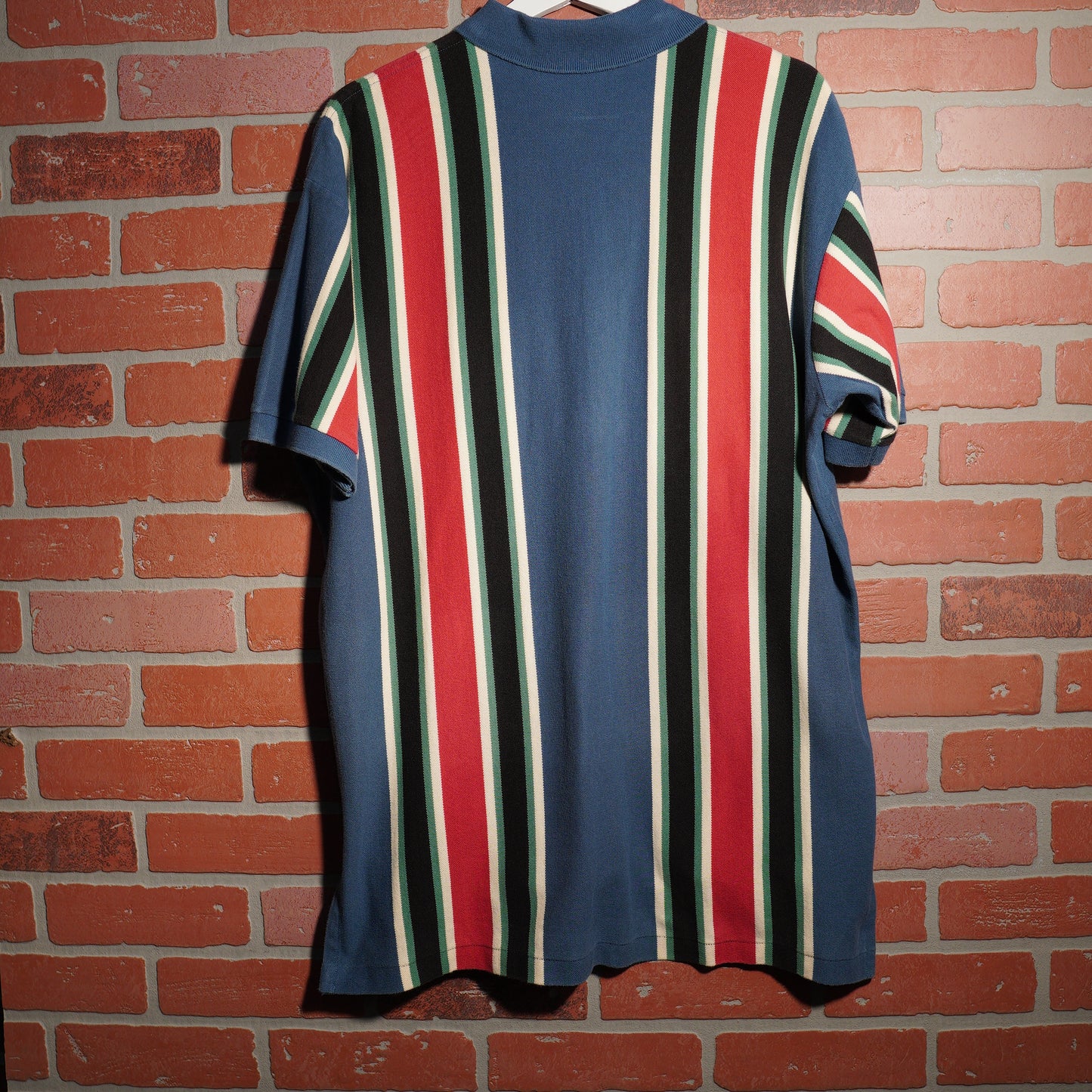 VTG Polo Ralph Lauren Vertical Stripe Polo Navy Shirt