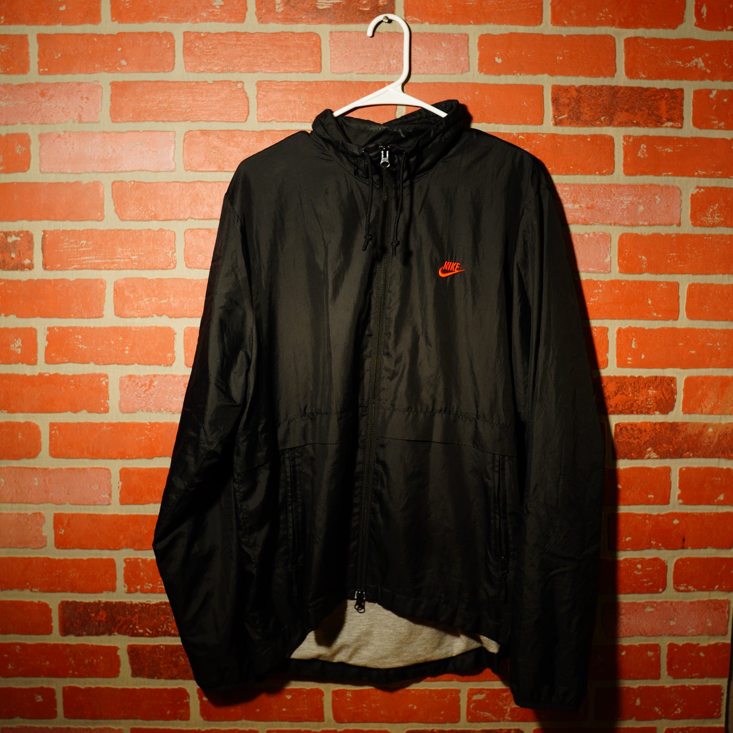 Nike Black/Red Zip-Up Windbraker Jacket