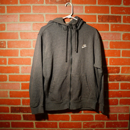 Nike Grey Zip-Up Hoodie