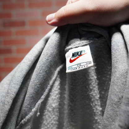 VTG 90's Nike White Tag Grey Pullover Hoodie