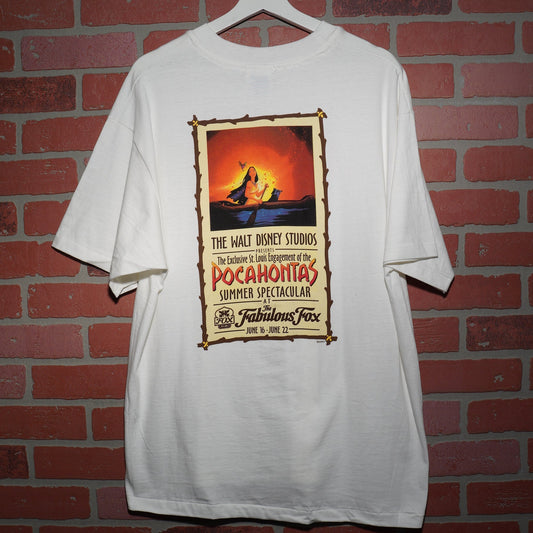 NEW VTG Disney's Pocahontas Movie Premier White Tee