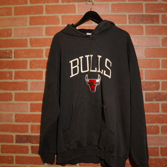 VTG NBA Chicago Bulls Logo Majestic Hoodie