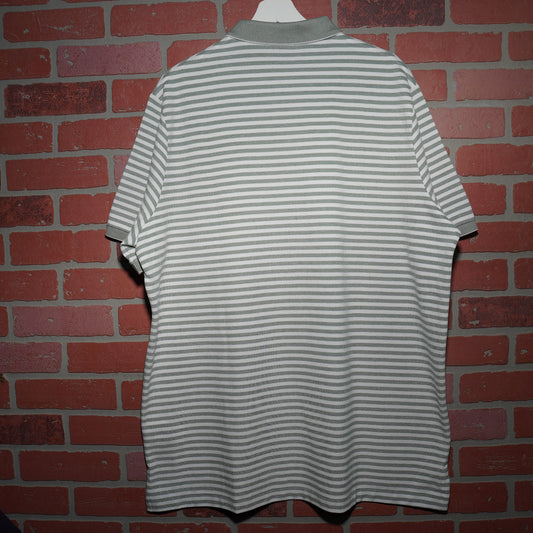 NWT Polo Ralph Lauren Striped Green / White Polo Shirt