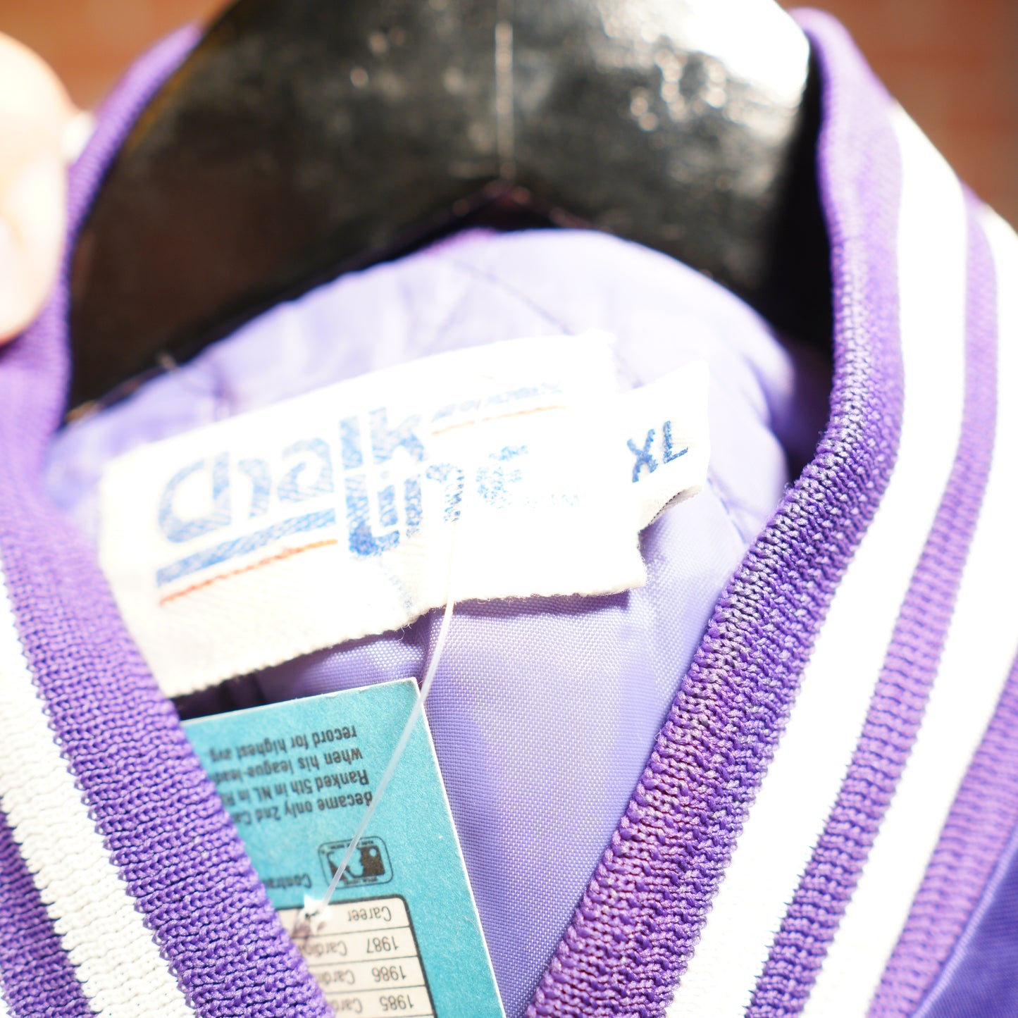 VTG NBA Charlotte Hornets Purple Satin Jacket