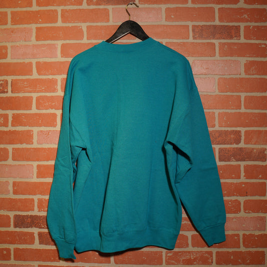 VTG NBA Detroit Pistons Teal Crewneck