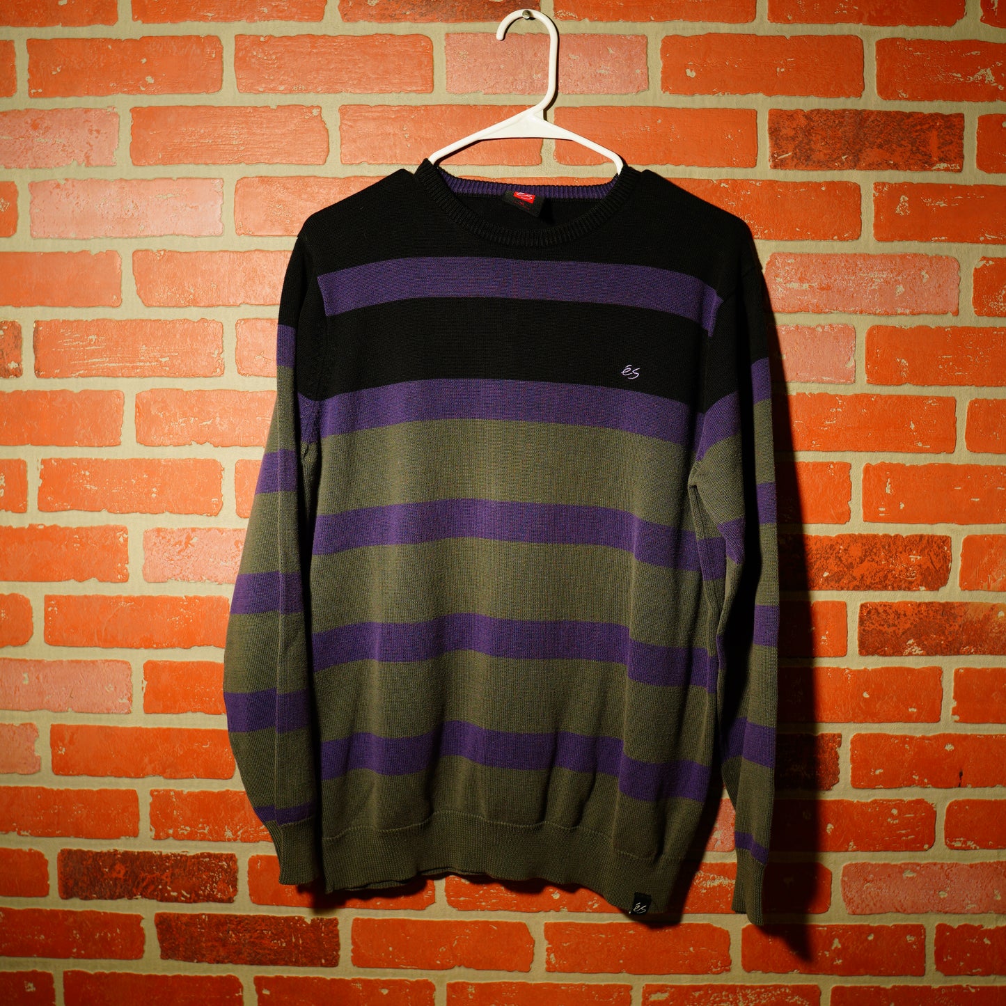 VTG ES Purple Stripes Knit Sweater