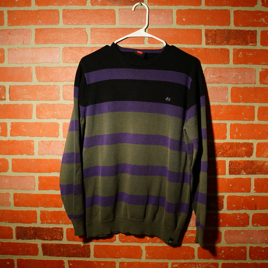 VTG ES Purple Stripes Knit Sweater