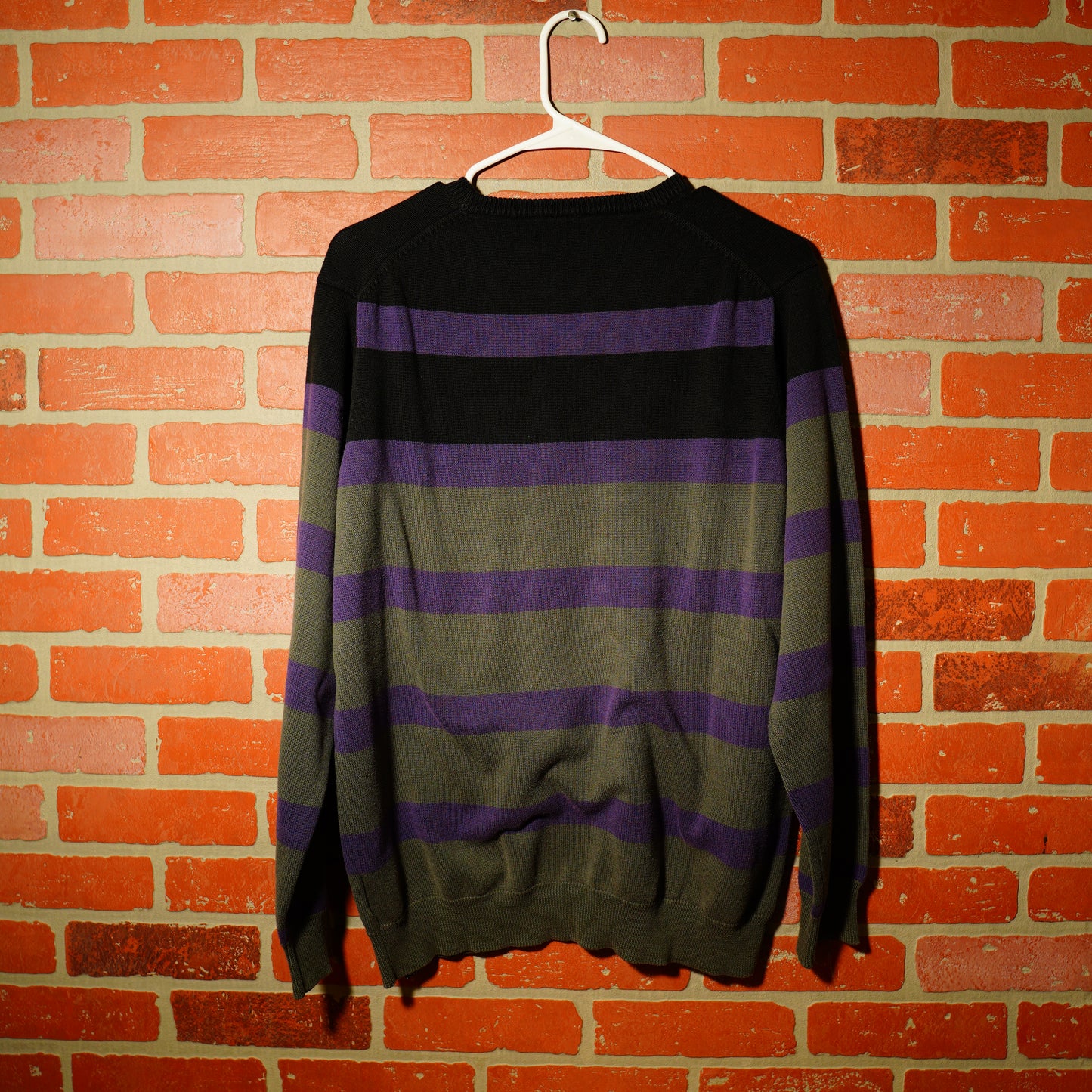 VTG ES Purple Stripes Knit Sweater