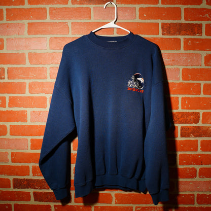 VTG NFL Denver Broncos Helmet Crewneck