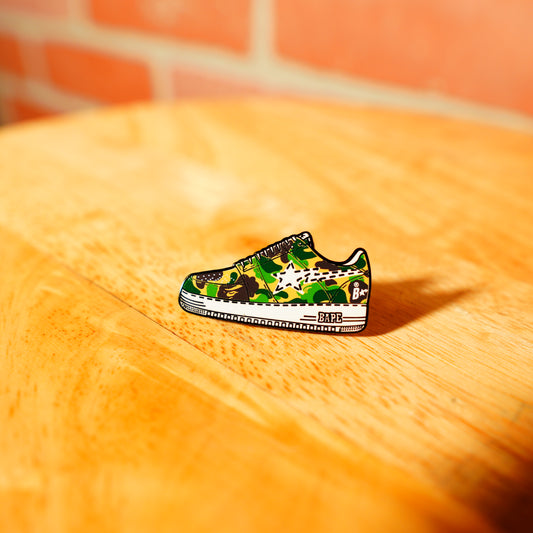 Pintrill X Bapesta Green Pin