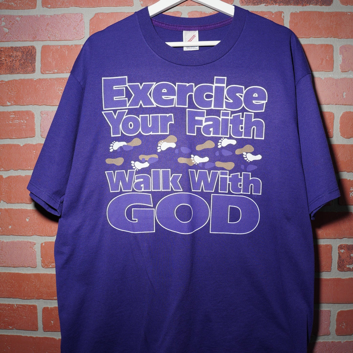 VTG Exercise Your Faith With God Purple Tee