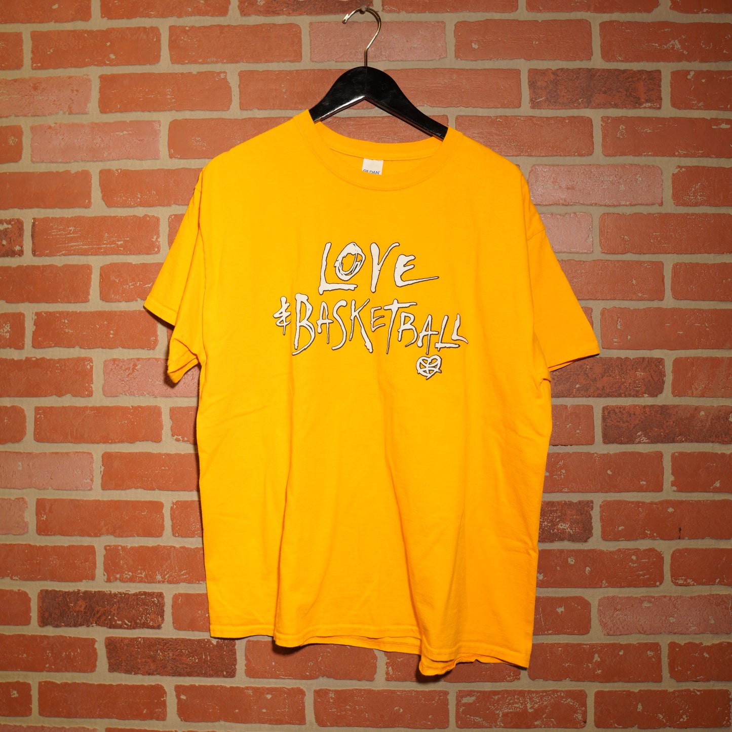 VTG NBA Love Basketball Yellow Tee