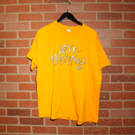VTG NBA Love Basketball Yellow Tee