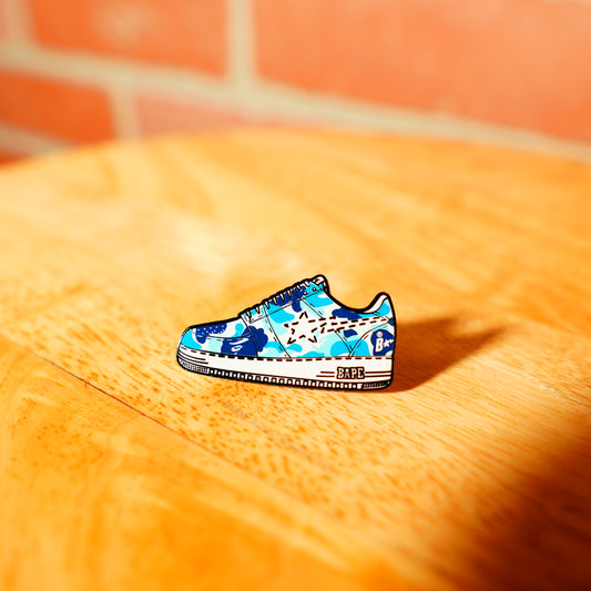 Pintrill X Bapesta Blue Pin