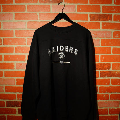 VTG NFL Oakland Raiders Black Crewneck