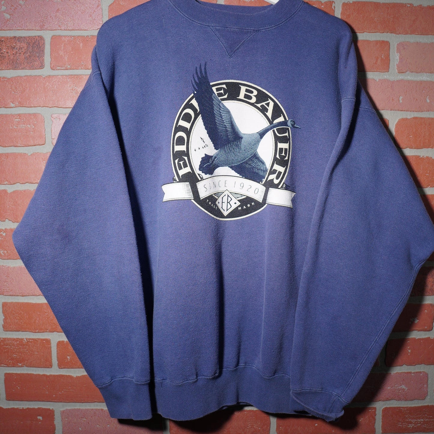 VTG Eddie Bauer Flying Goose Purple Crewneck Sweatshirt