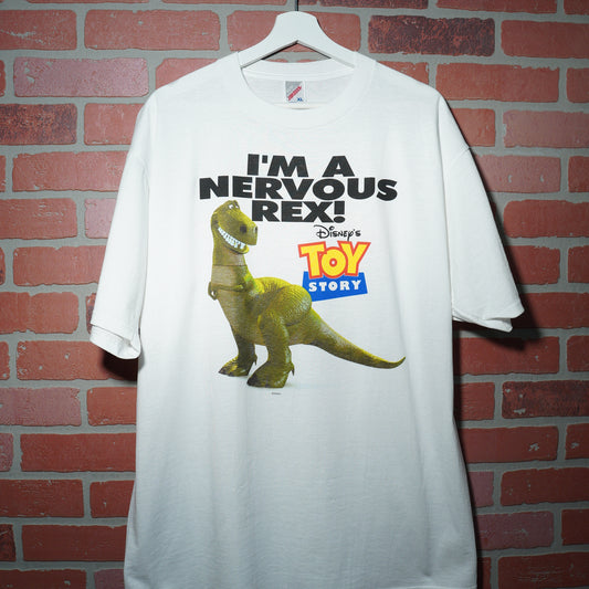 VTG Disney/Pixar Toy Story Nervous Rex Movie Promo Tee Yesterday's Fits