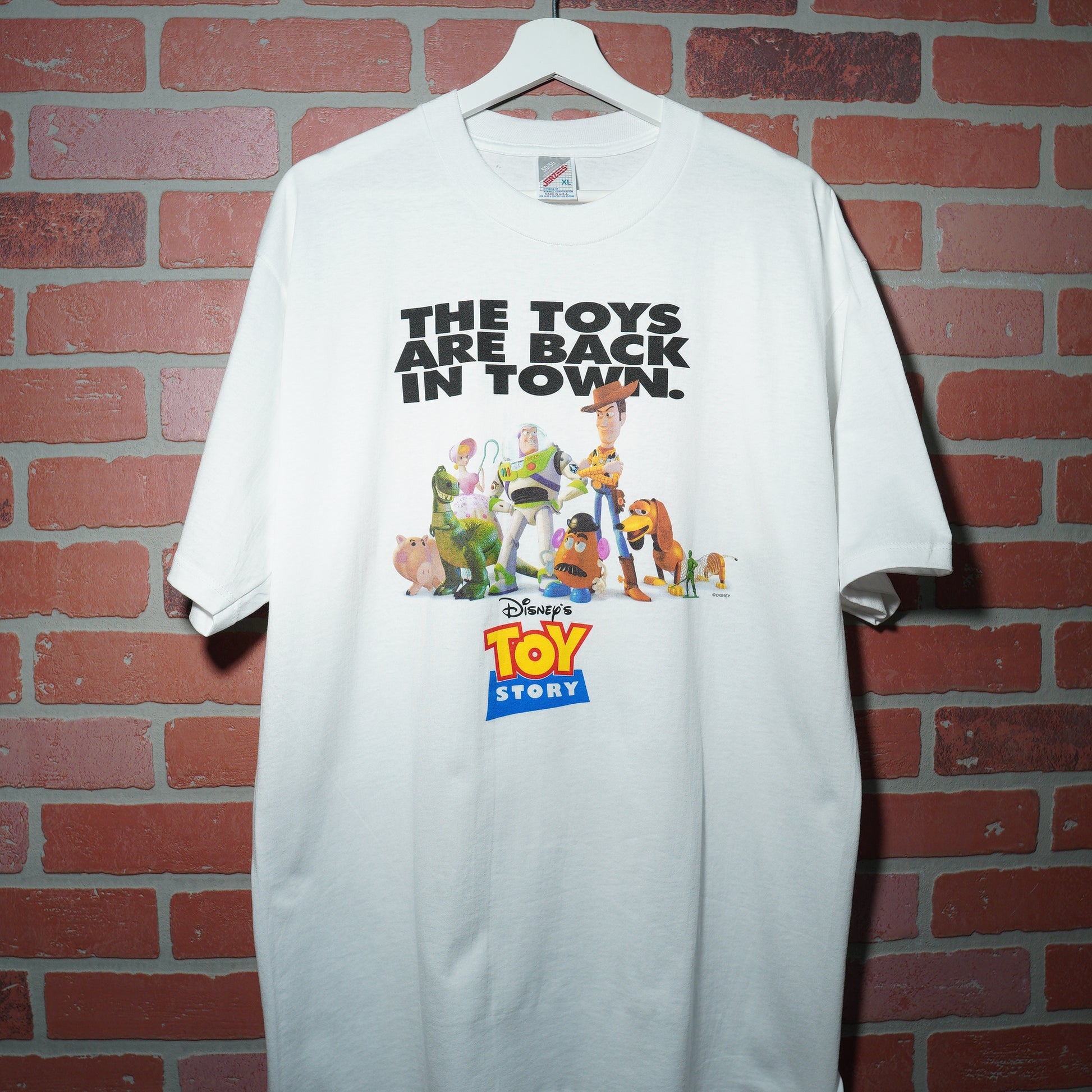 VTG Disney/Pixar Toy Story The Toys Are Back In Town Movie Promo Tee Yesterday's Fits