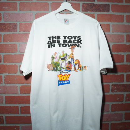 VTG Disney/Pixar Toy Story The Toys Are Back In Town Movie Promo Tee Yesterday's Fits