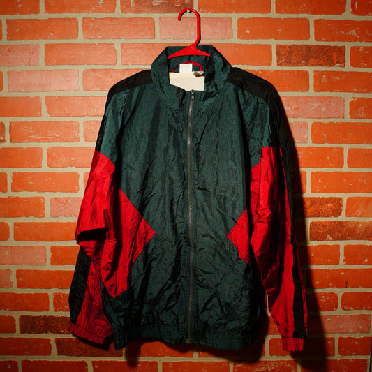 VTG Red/Green Windbreaker Jacket