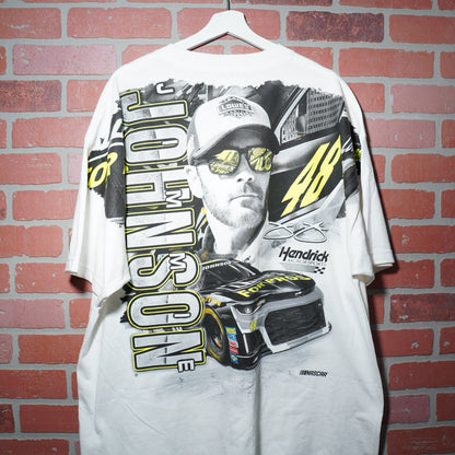 VTG DS Nascar Jimmie Johnson Big Print Race Tee Yesterday's Fits
