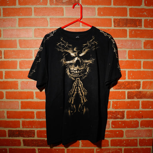 VTG Y2K Black Skull Tee